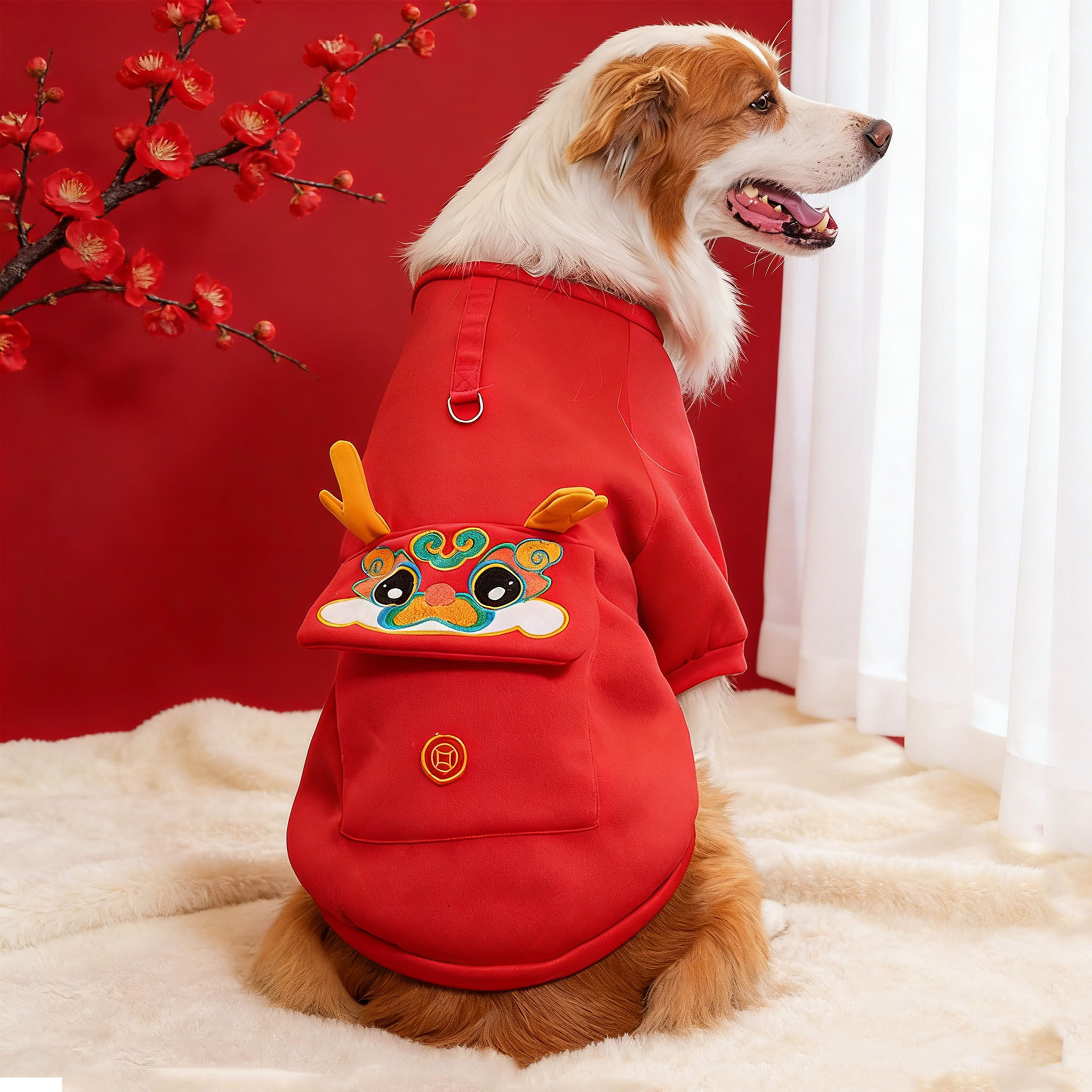 大型狗衣服秋冬大型犬衣服毛绒新款萨摩金毛大狗狗衣服猫咪用品