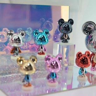 熊孩子系列盲盒 Q版 星际熊 电镀车载可爱手办摆件 X11