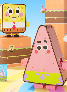 【X11】AREA-X海绵25周年 海派甜心派对木偶趣味展示摆件潮玩