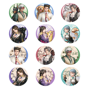 【X11】谷子熊 逆转裁判动物系列官方正版周边谷子亚克力立牌徽章