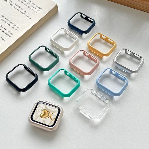 苹果手表壳适用appleiwatchs11硬壳s10987654半包PC镂空3SE保护套