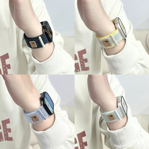 苹果手表s10表带适用applewatchs9876543尼龙编织透气ultra运动11