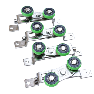 推拉门移门上滑轮可调上导轨轮防风防摆动铝合金中控玻璃门上滚轮