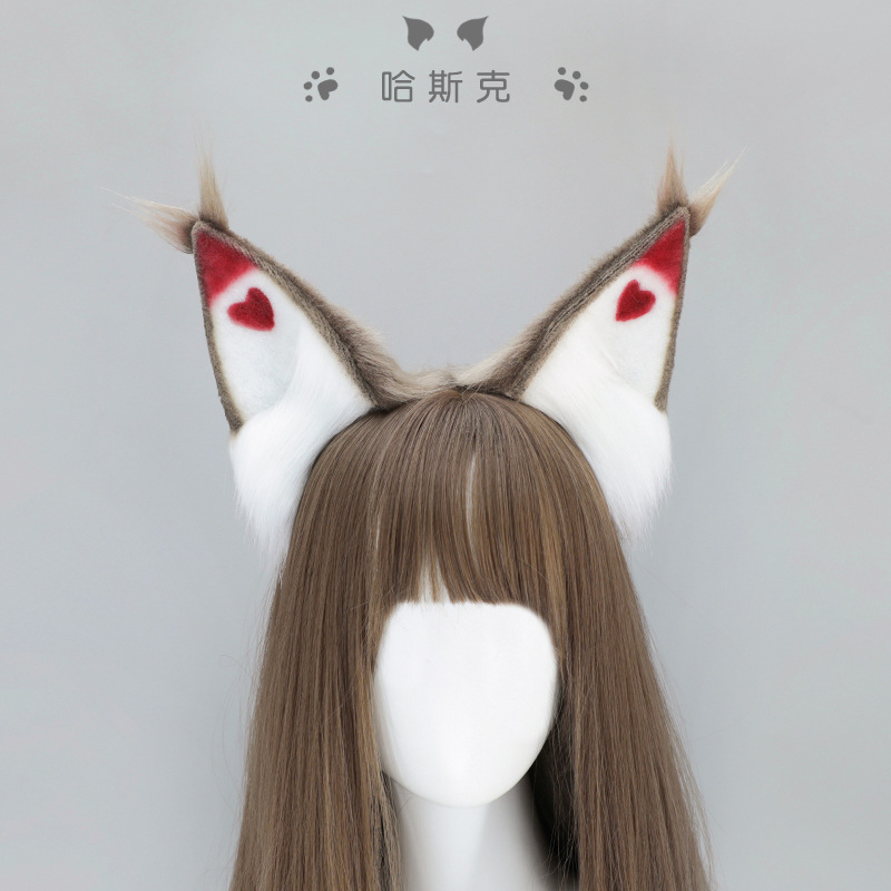 地狱客栈鸟猫恶魔漫展道具万圣节角色扮演哈斯克兽耳发箍
