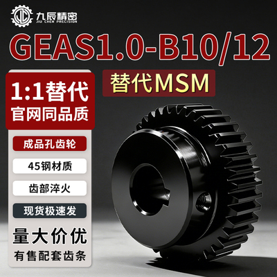 GEAS1.0-32/34/35/36/40/42/45/48/50/52/60/70/72/80-B10直齿轮