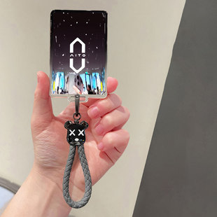 问界M9卡片钥匙套M7卡包挂件NFC车扣M5可爱小熊装饰链保护壳男女