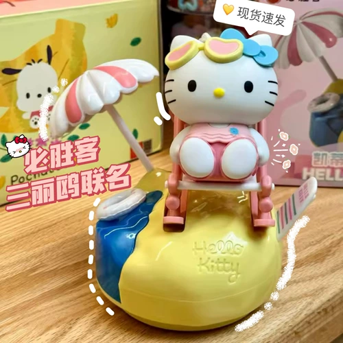 2024 Pizza Hou Sanrio Имя окружающей Джейд Гогу Пэтгаку собака Китти Китти Шаме музыкальные игрушки