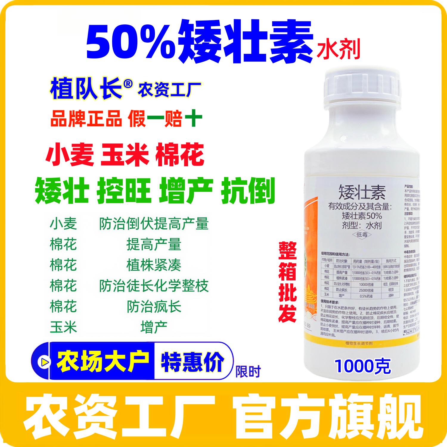 50%矮壮素小麦棉花玉米增产