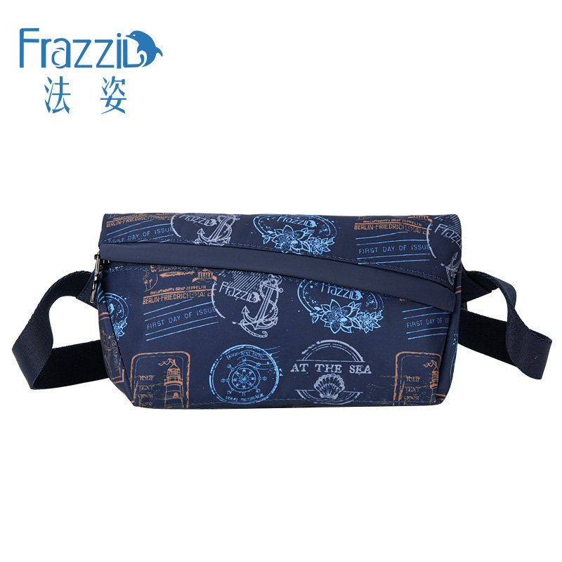 Frazzil/法姿斜挎包女新款尼龙小单肩帆布包时尚妈妈逛街小包轻便