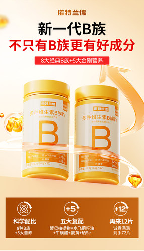 诺特兰德B族维生素片熬夜加班