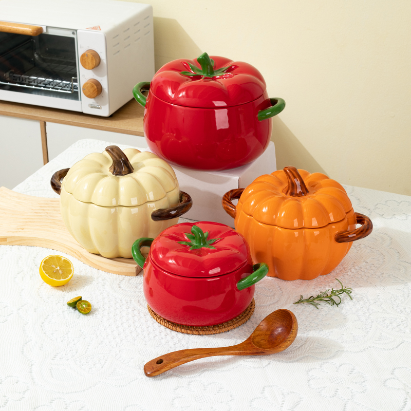 好看的大容量双耳汤碗