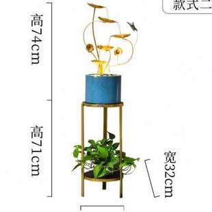 饰.流水摆件1 高档奢简约客轻家厅办公室玄关沙发电视柜乔迁居装