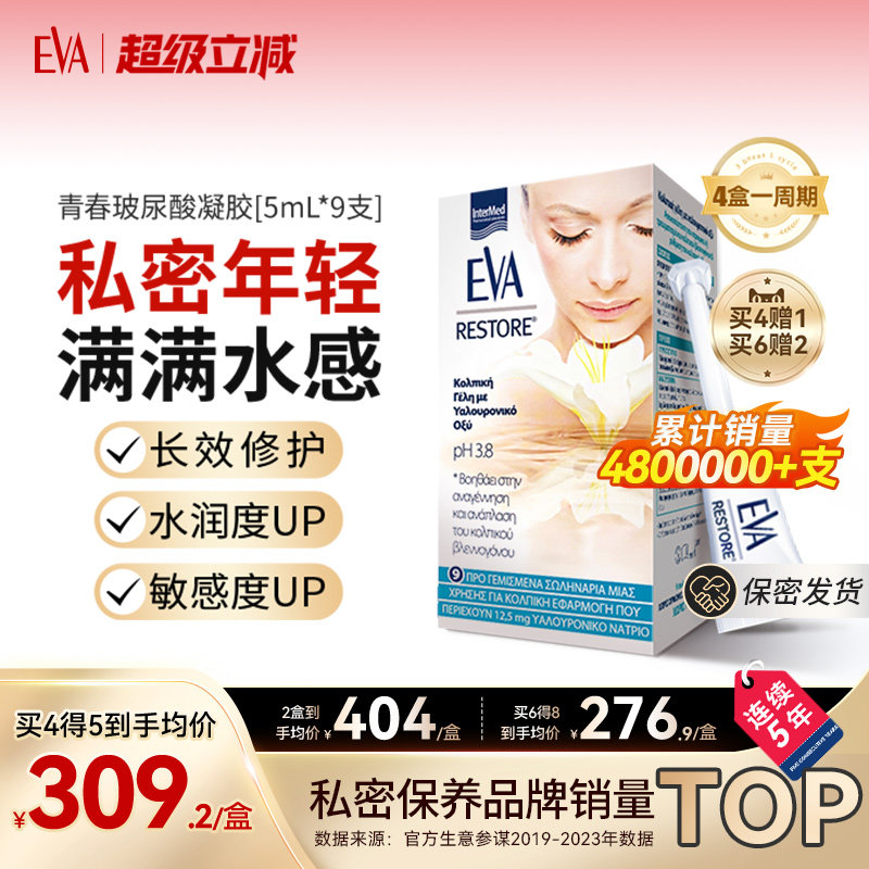 希腊EVA进口青春玻尿酸女性私密护理水润修护凝胶效期至27年3月