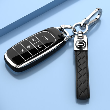 适用埃安y钥匙套splus专用壳V改装S魅580配件lx扣广汽传祺AION包