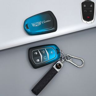 凯迪拉克xt5钥匙套xt4高档xts男ct6女srx包xt6扣ct5壳atsl汽ct4车