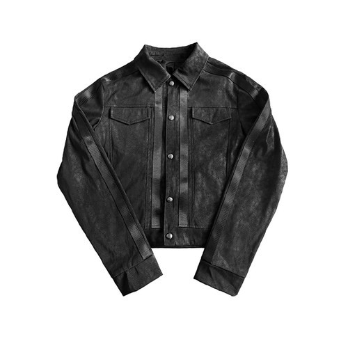 noE*“囚鸟”血管纹皮夹克外套