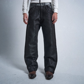 特殊银织线翻13oz原浆直筒牛仔裤 noE RUDEBART骷髅 mosen