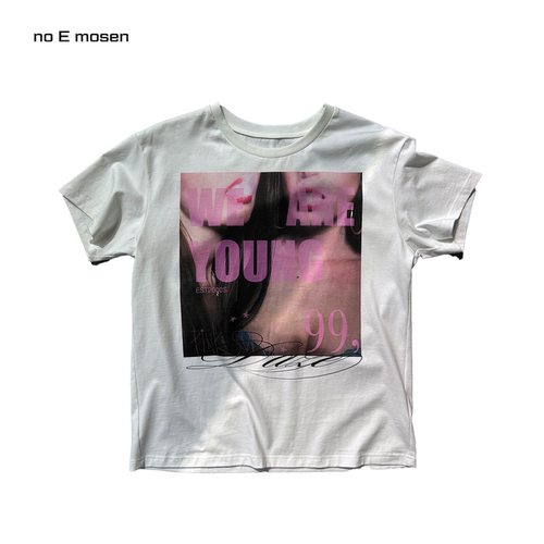 noE''WEAREYOUNG'印花合身短袖