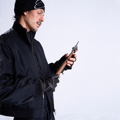 no E mosen(noE)立领可拆卸拳击手套加厚bomber夹克棉服