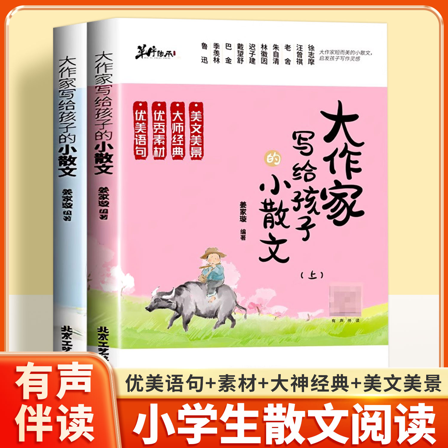 大作家写给孩子的小散文上下2册