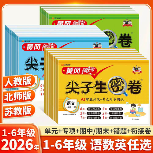 2026新版同步课本100分试卷
