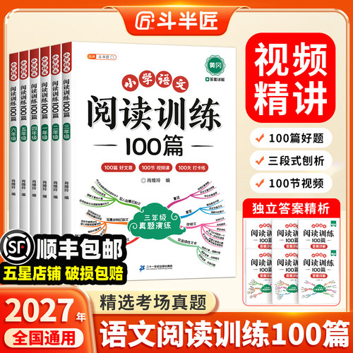 语文阅读理解100篇专项训练书