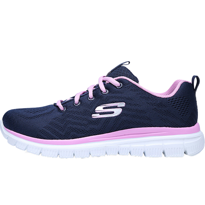 Skechers斯凯奇女鞋跑步鞋秋冬透气网鞋官方旗舰轻便网面运动鞋女