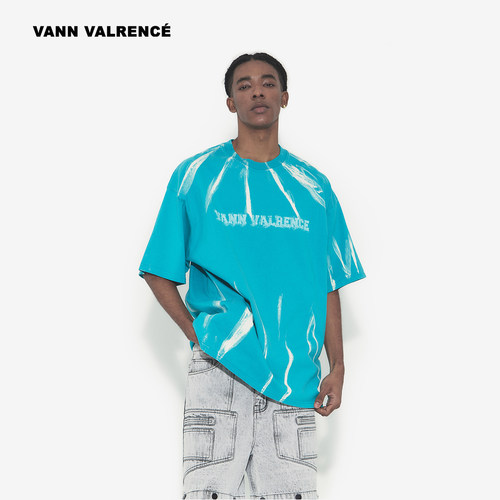 VANNVALRENCE花圆领套头短袖T恤