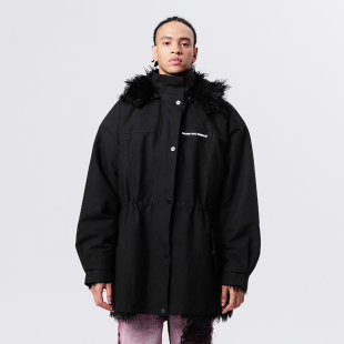 VALRENCE保暖宽松可拆卸帽棉服派克服外套 VANN 李昀锐同款