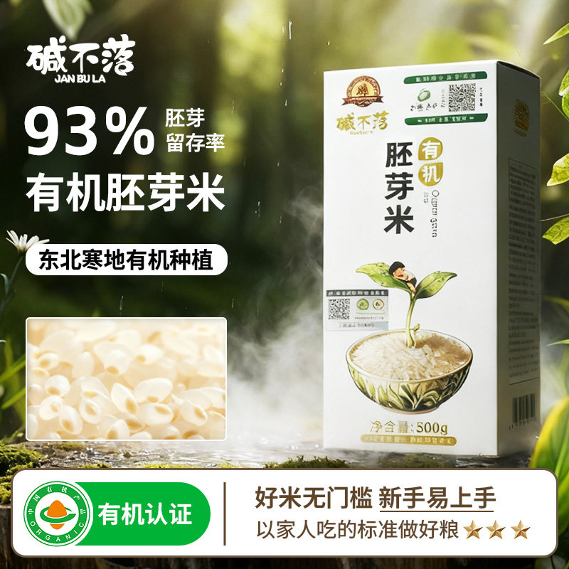 碱不落2025新米有机胚芽米500g鲜活胚芽当季大米粥米现磨现发,粮油调味/速食/干货/烘焙,胚芽米,淘宝优惠券,粉丝福利购,淘宝优惠卷