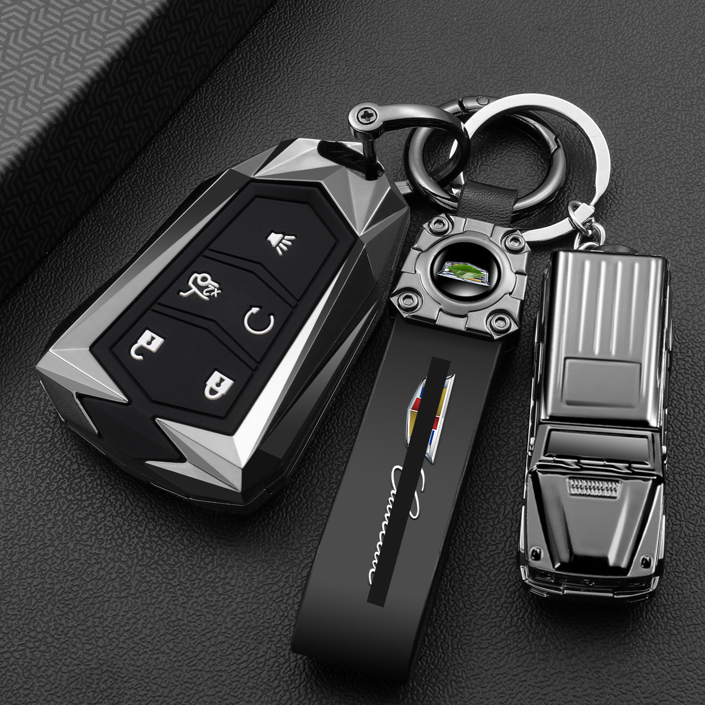 时尚新款凯迪拉克机甲金属钥匙套