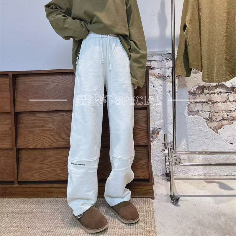 字母刺绣卫裤休闲裤女款