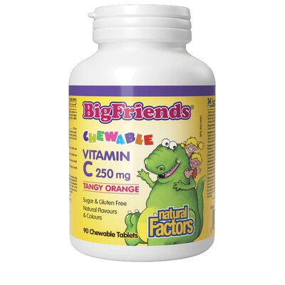 【秒杀】Natural Factors 儿童维生素C咀嚼片90粒 保税 27.7