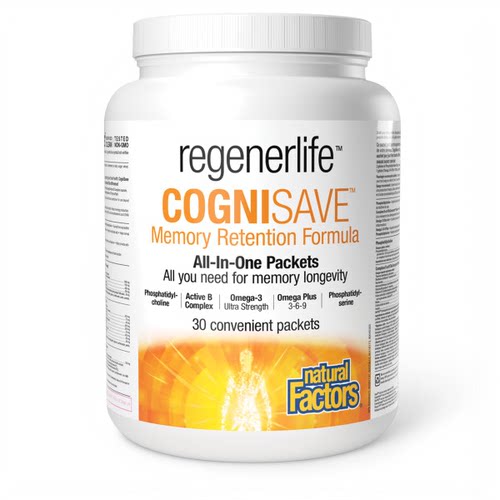 国现 Natural Factors regenerlife Cognisave脑健康营养包30包