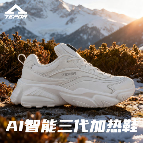 天跑男女鞋保温加热老爹鞋