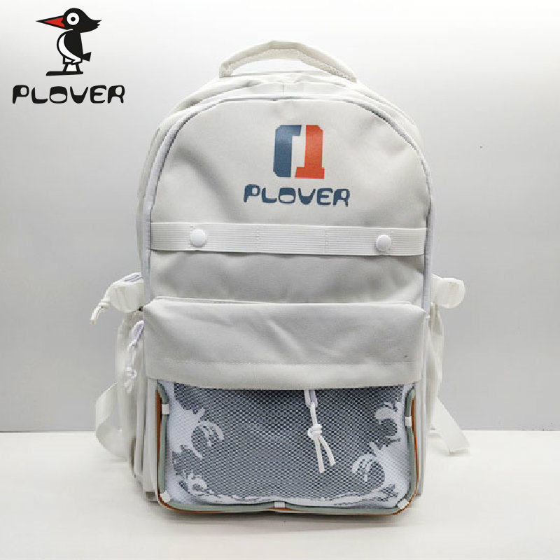 plover/啄木鸟专柜正品2024新款百搭印花书包旅游双肩包gw9100284