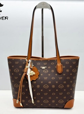 Plover/啄木鸟女包2025新款商场同款印花托特包单肩斜挎BS7540511