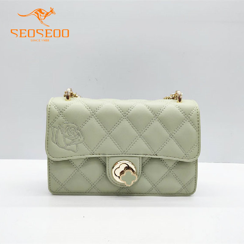 seoseoo/南奥九州袋鼠女包正品2024新款时尚菱格链条小方包791524