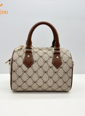 SEOSEOO九州袋鼠女包正品2025新款时尚印花枕头包托特包斜挎78646