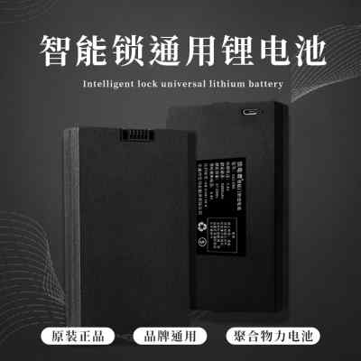 指纹锁密码锁锂电池智能门锁充电电池7.4V专用电池zns-09 5200mAH 3C数码配件 其它配件 原图主图