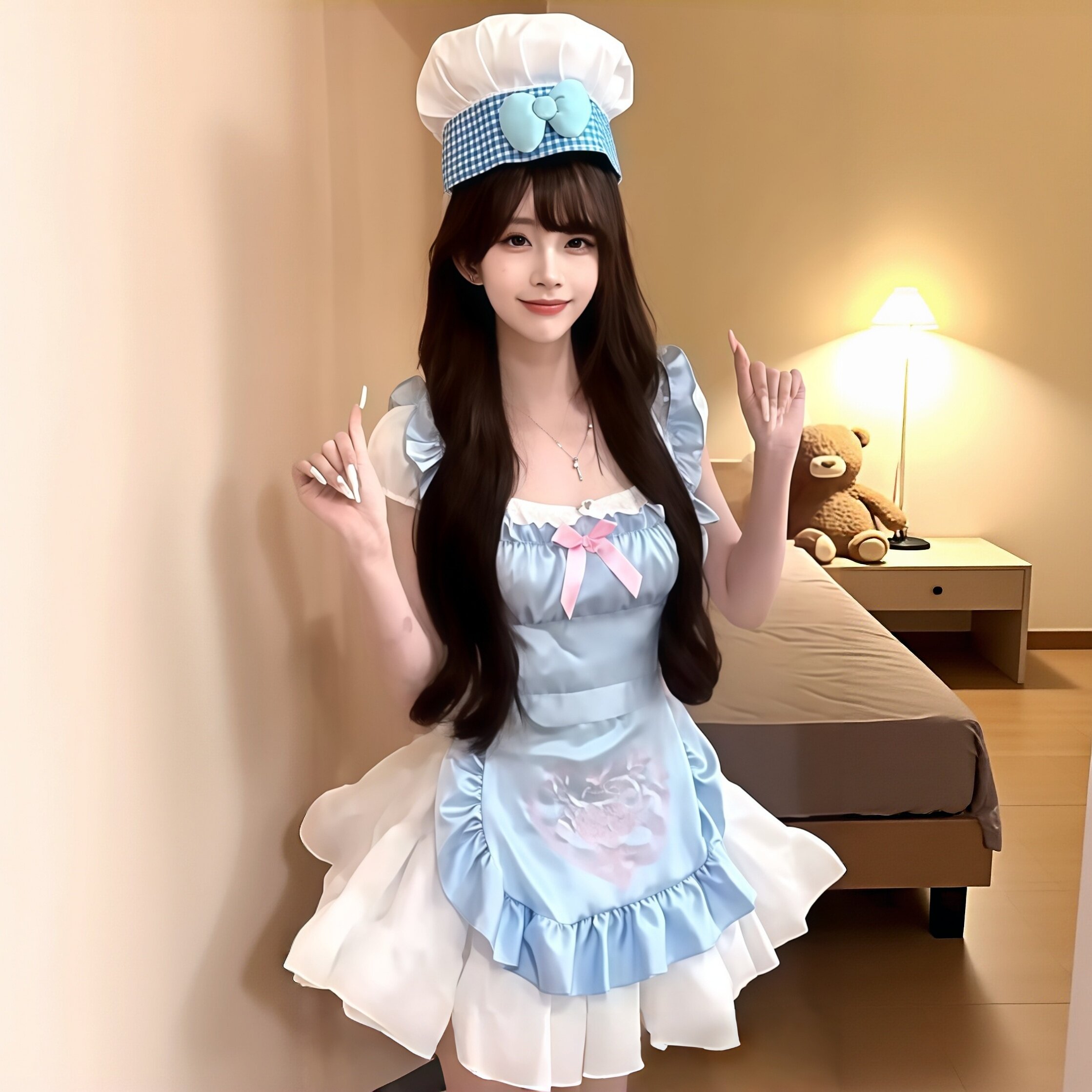 万圣小厨娘角色扮演女仆制服套装节日派对拍照出片服饰节日装扮