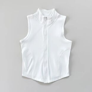 Dry Quick Zip Vest Top 拉链速干马甲训练背心上衣Yoga Tank Gym