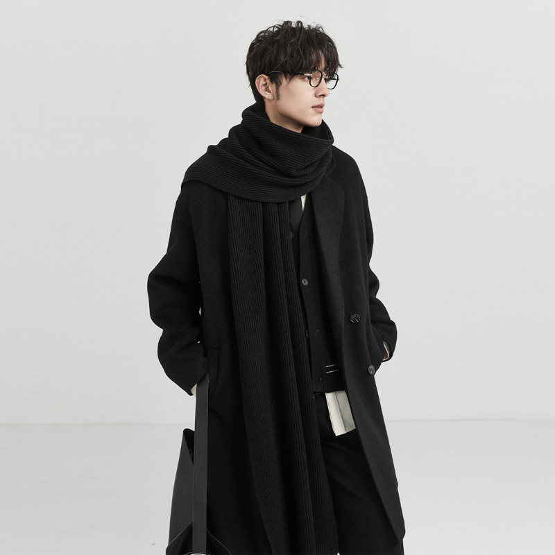 伯爵卓尔25秋冬季轻奢高级感中长款毛呢大衣男双排扣休闲保暖外套,男装,毛呢大衣,淘宝优惠券,粉丝福利购,淘宝优惠卷
