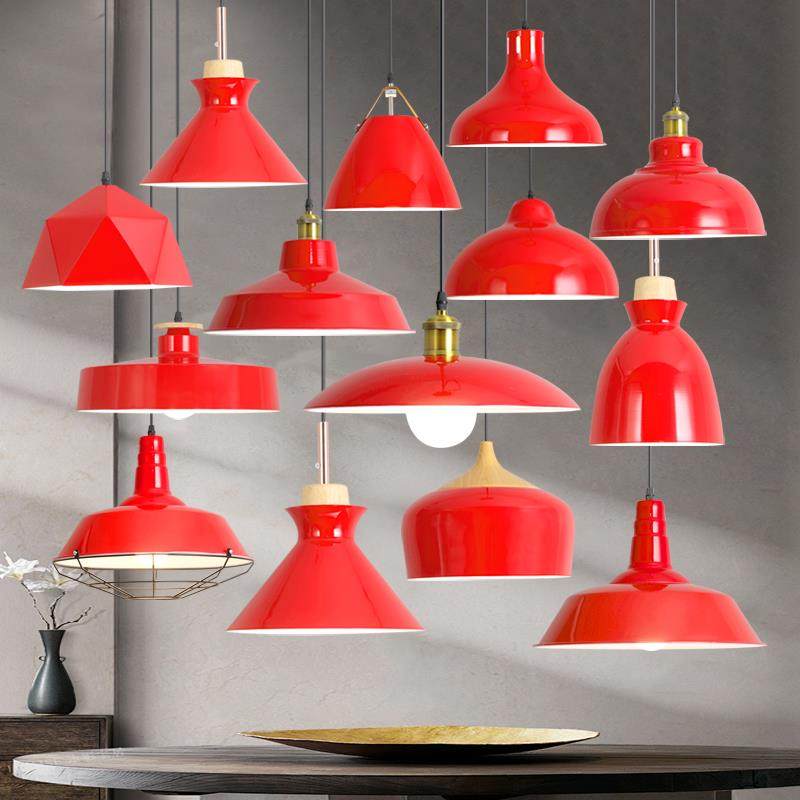 餐饮店专用红色吊灯火锅烧烤店铺创意餐厅饭店吧台复古工业风灯罩,家装灯饰光源,酒店/宴会厅/餐饮吊灯,淘宝优惠券,粉丝福利购,淘宝优惠卷