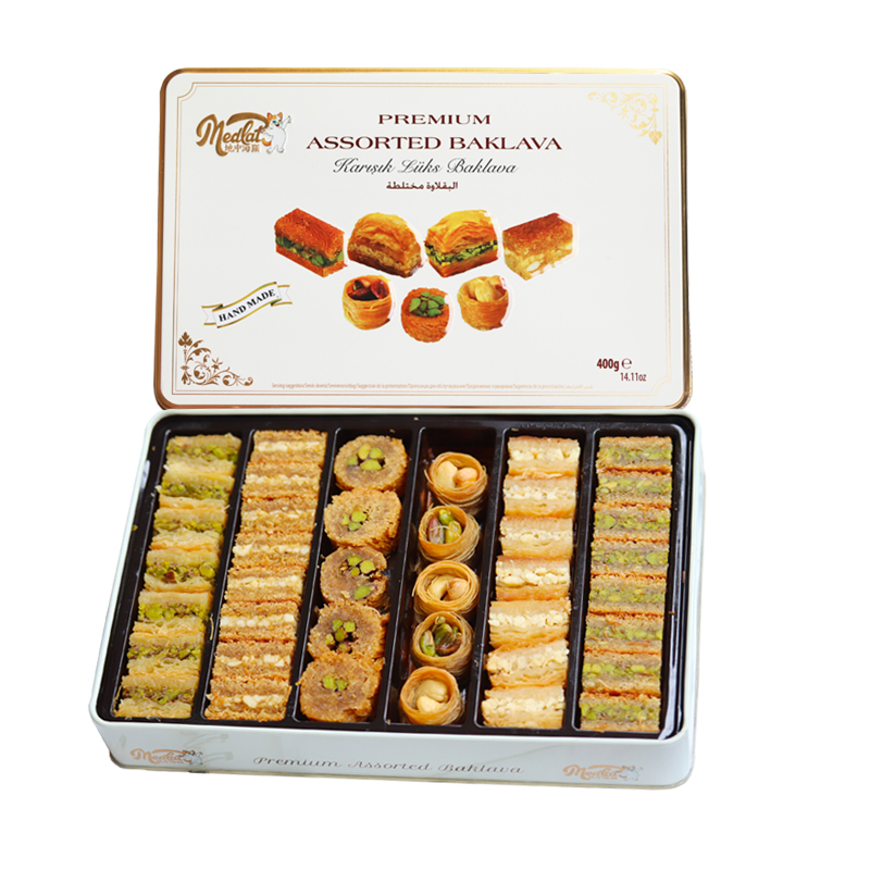 原装进口土耳其软糖酥特产巴克拉瓦果仁蜜饼baklava坚果夹心糕点
