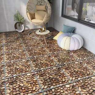 5平方pvc地板仿瓷砖贴纸耐磨自粘地板革家用厨房阳台防水塑胶地贴