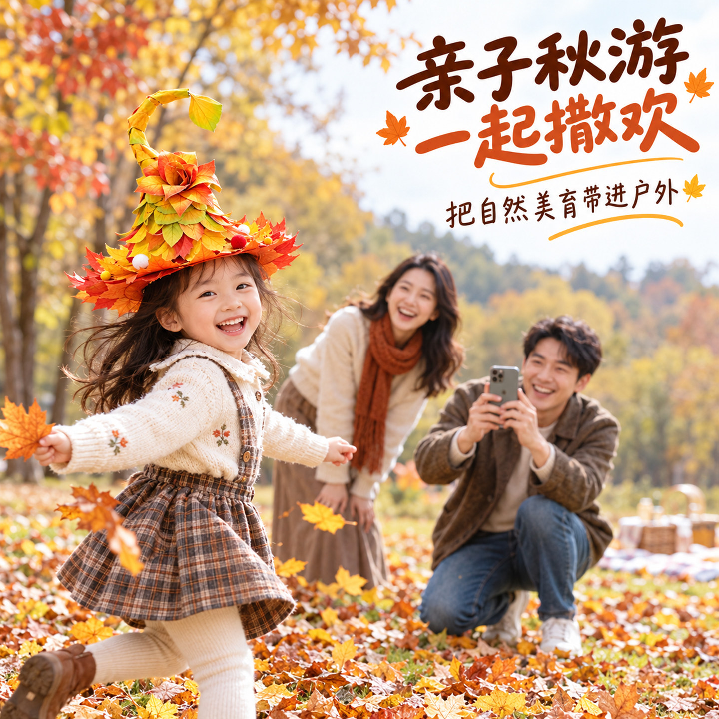 创意魔法落叶帽手工DIY粘贴材料包套装仿树叶幼儿园儿童玩具拼贴