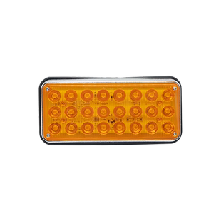 长方形高亮LED救护车边侧爆闪警示灯清障车拖车龙门架黄色频闪灯