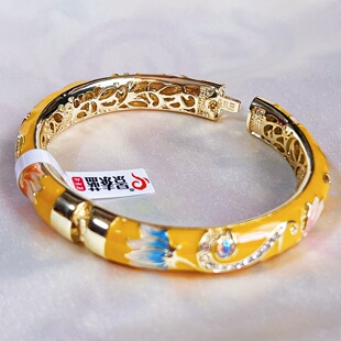 北京景泰蓝手镯女掐丝珐琅彩中国风故宫旅游纪念品出国潮生日礼物