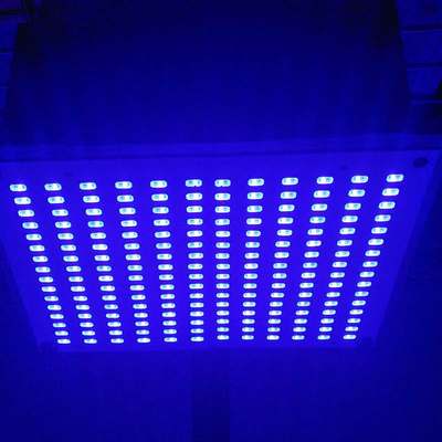 定制LED全蓝光400-445-455-475nm搭配灯板带风扇220V实验绿光红光